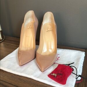 Christian Louboutin Hot Chick 100mm Heels in Blush size 39.5